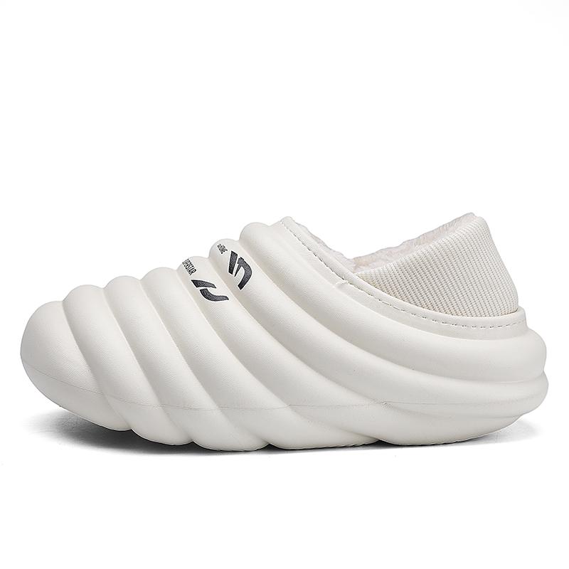 Модные хлопковые тапочки EVa, зимние домашние, наружные, водонепроницаемые, противоскользящие, легкие, теплые, плюшевые, новые стильные туфли, высокое качество, удобные