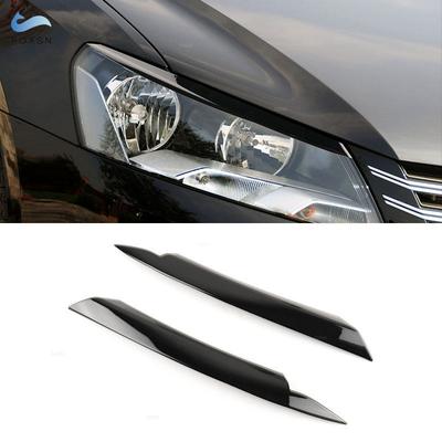 Для VW Magotan Passat B7 Seadn Variant Alltrack 2011 2012 2013 2014 2015 Черный Глянцевый Накладка на Фару Автомобиля Брови Веки