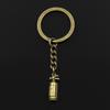 Fashion 30mm Key Ring Metal Key Chain Keychain Jewelry Antique Bronze   Fire Extinguisher Fireman 23x6x6mm Pendant