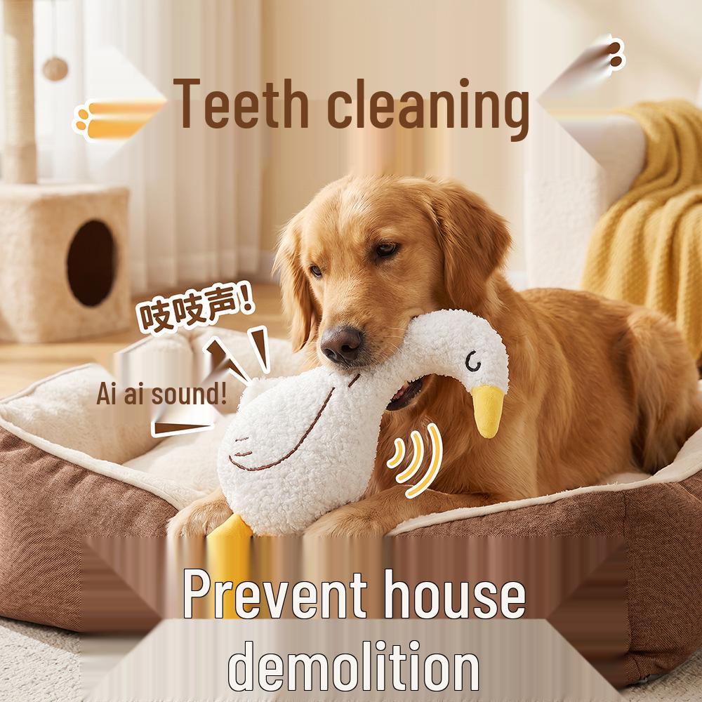 Squeaky Bite-Resistant Plush Toy for Dogs - Animal Styles, Teething & Interactive Play