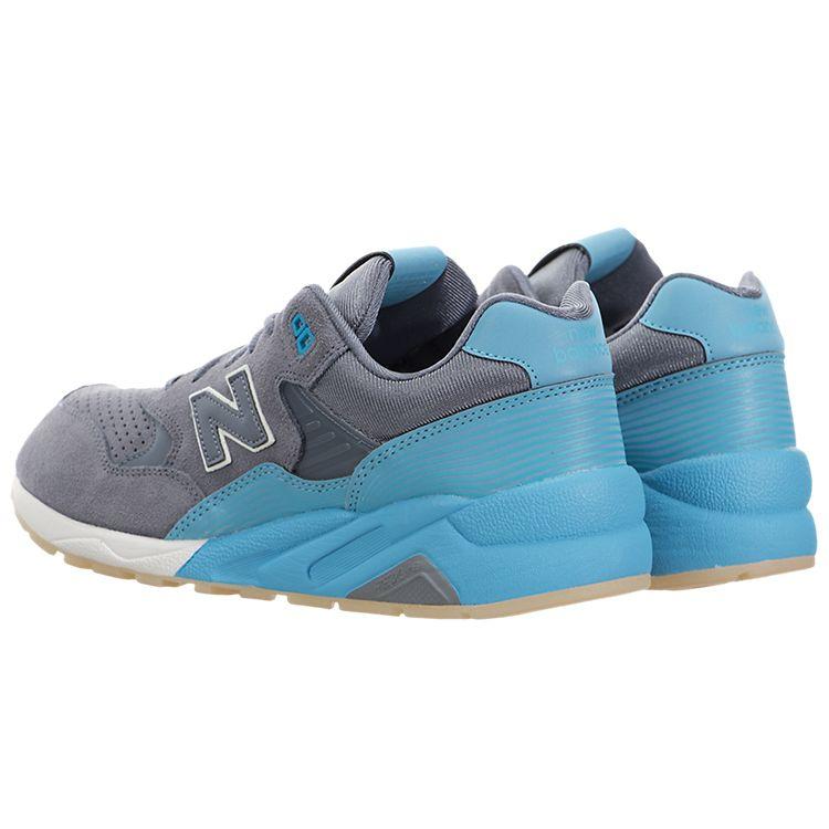 New Balance Nb 580 Классические Ретро Тканевые Сетчатые Низкие Кроссовки Унисекс серый/синий MRT580UR