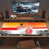 Fortuna Düsseldorf Color Mouse Pad Large Gaming Table Cushion Non-slip Laptop Tablet Big Mousepad XXL Mat Mini PC Playmat With Lock edge
