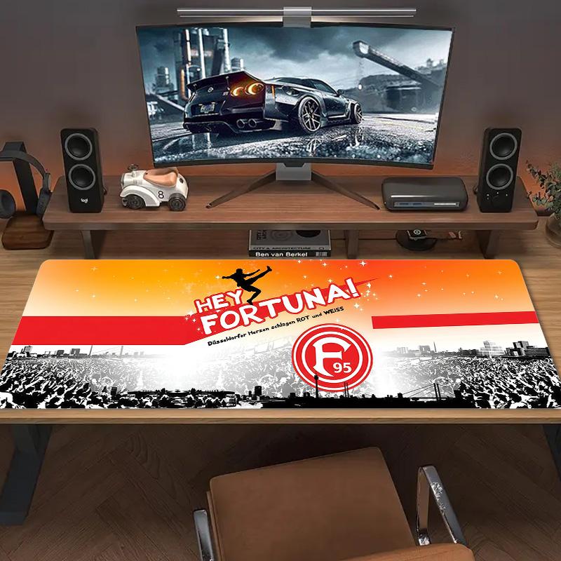 Fortuna Düsseldorf Color Mouse Pad Large Gaming Table Cushion Non-slip Laptop Tablet Big Mousepad XXL Mat Mini PC Playmat With Lock edge