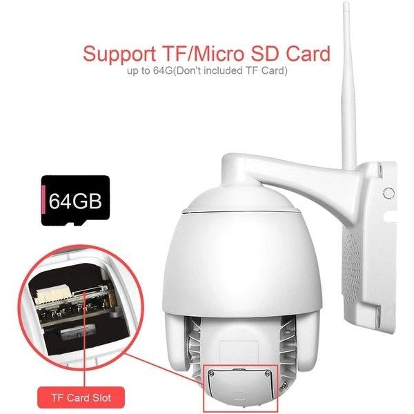 Rotating Surveillance Camera SIM Card 3G and 4G Zoom X5 IR