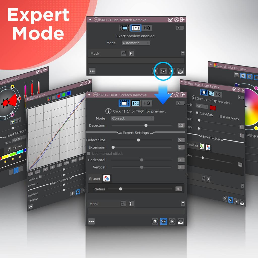 Plustek OpticFilm 8300i Ai Film Scanner SilverFast Ai Studio 9 Advanced IT8 Calibration Target Convert 35mm Film and Slides To Digital - + (3 Slides),