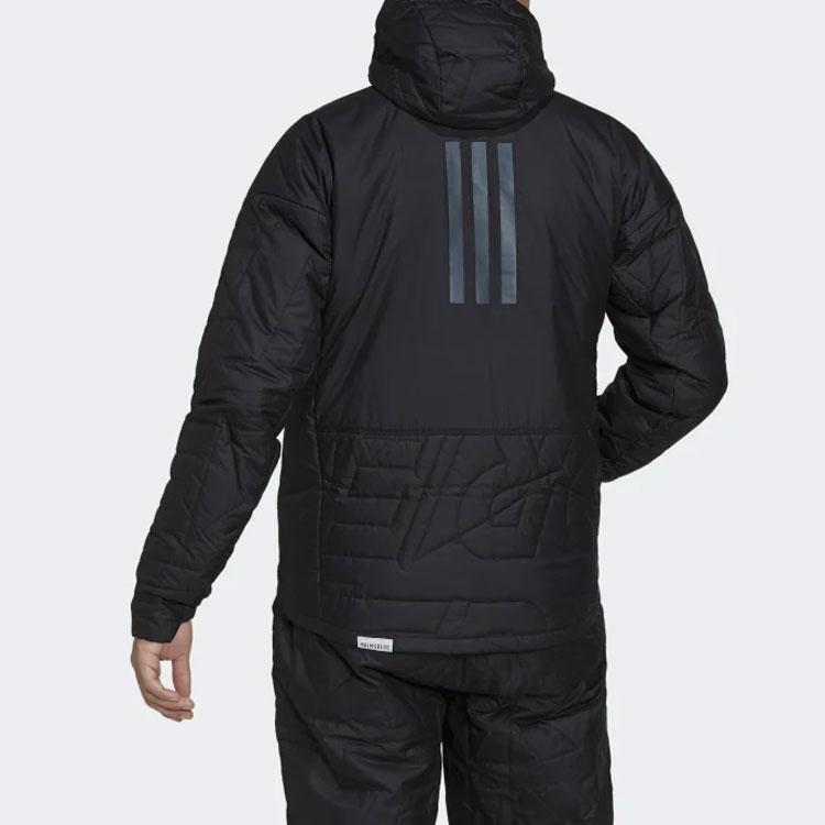 adidas Уличная хлопковая куртка с длинным рукавом, мужская куртка, черная GQ3698