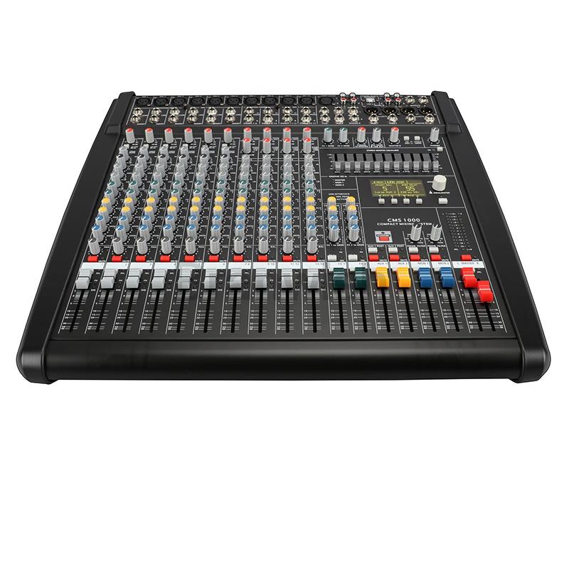 CMS1000-3 48 В Phantom Audio Mixer Console Professional 10-канальная компактная система микшерного пульта для сцены, церковной студии