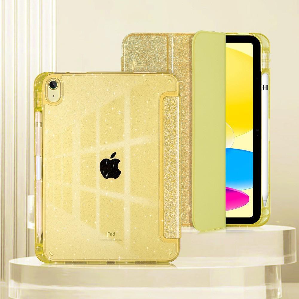 Чехол из блестящей кожи для iPad 12-го поколения 2026 года и прозрачный акриловый чехол для 11-го поколения A16