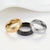 Минималистичный титановая сталь свадебное помолвочное кольцо парное кольцо браслет