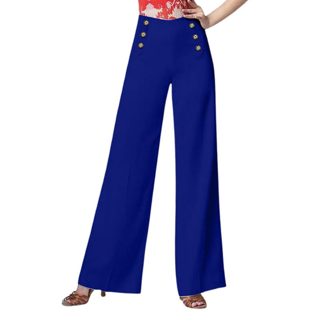 Women's Cotton And Hemp Bloomers Literary Loose Casual Elastic-leg Pants Long Trousers