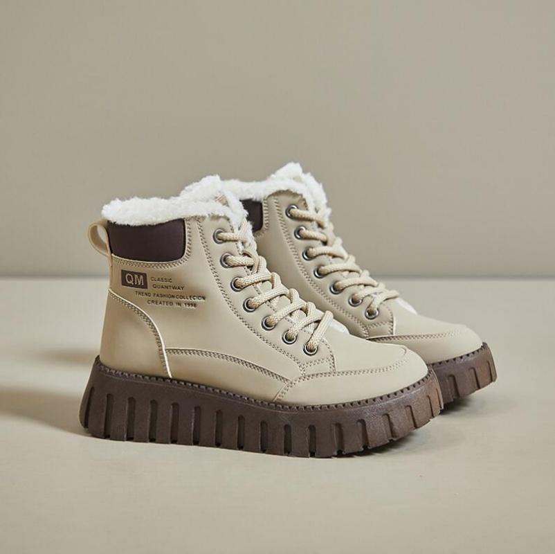 Winter Boots for Women Padded Shoes Fashion Designer Keep Warm Plus Plush Snow Boot Woman Fur Sneakers Skateboard Shoes Footwear