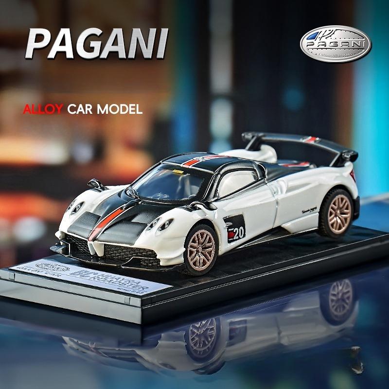 Симуляция 1/43 Модель Суперкара Pagani Huayra BC с Подставкой для Демонстрации Литой Land Rover Jimny Игрушка для Мальчиков Подарок Миниатюрная Машина