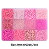 6000Pcs/box Glass Seed Beads For DIY Bracelet Necklace Jewelry Making Accessories