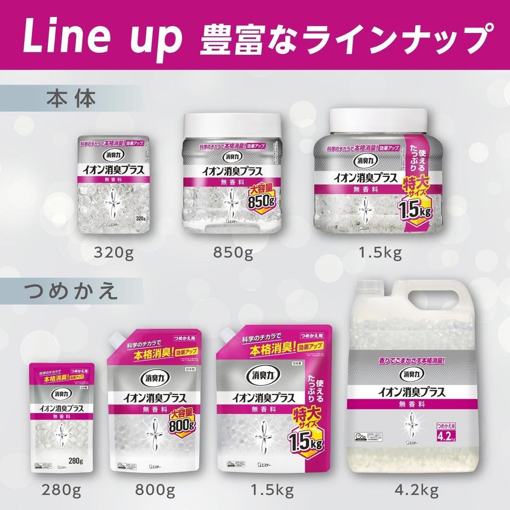 Deodorizer Ion Deodorizer Plus Deodorizing Beads for Rooms and Extra Large Clear for Living Air Freshener Toilets, Freestanding, Unscented, Refill,