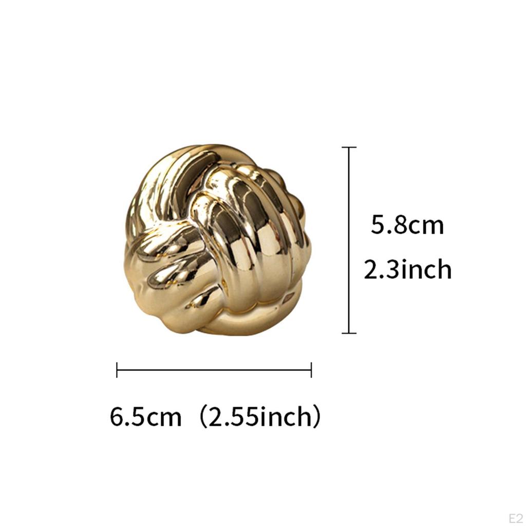 Эстетическая скульптура, керамическая статуэтка, подарок на день рождения, статуя с узлом, пряжа, шар, украшение для книжной полки