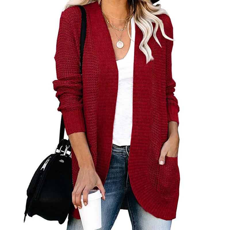 HNXC Women's Fashion Casual Autumn Winter Long Sleeve Cardigans