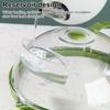 Food Cover with Water Steamer Integrated Handle Splatter Guard Plate Covers Kitchen Gadgets Accessories