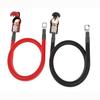 Кабель для инвертора питания от аккумулятора 6 AWG 16мм2 50см Комплект клемм для аккумулятора Красный + Черный Чистая медь с лужеными наконечниками для тяжелых условий эксплуатации Клеммы 3/8" для Авто,