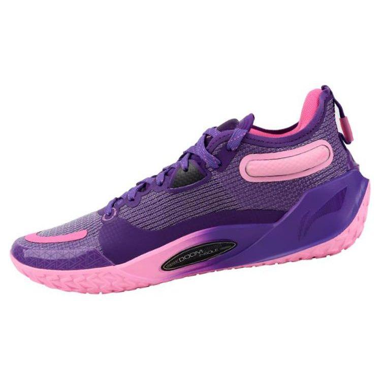 Баскетбольные кроссовки Li Ning JB1 Jimmy Butler 1 Dawn Jade с противоскользящей подошвой, износостойкие, мужские, фиолетовые, ABAS051-3