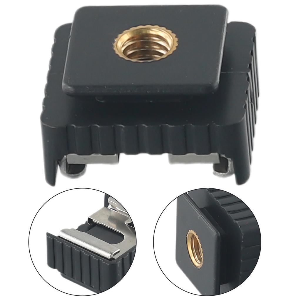 Адаптер горячего башмака с латунной гайкой 1/4 дюйма для стоек освещения и держателей вспышек