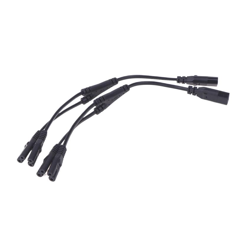 IEC 320 C8 2Pin Male To 2 X C7 Female Y Split Power Cable Около 28 см IEC 320 C7 To C8 Удлинительные шнуры C8 Male To C7 Female Cable