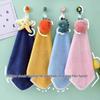 Set of 2 Lint-Free Hanging Hand Towels for Kids - Bathroom Household Towels