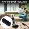 Ground Loop Noise Isolator with 3.5mm Audio Cable Compact Size Portable Wide Compactible Car Audio Buzz Noise Reducer
