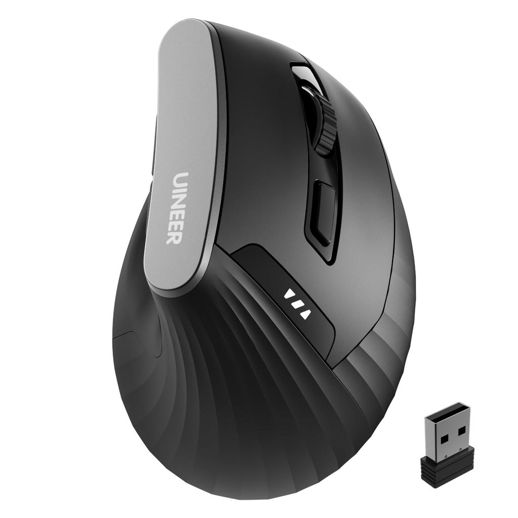Wireless Mouse Wireless Vertical Ergonomic DPI Adjustment Battery Level Ideal for Office or Home No Hand Fatigue - 2.4GHz Connection, Type,