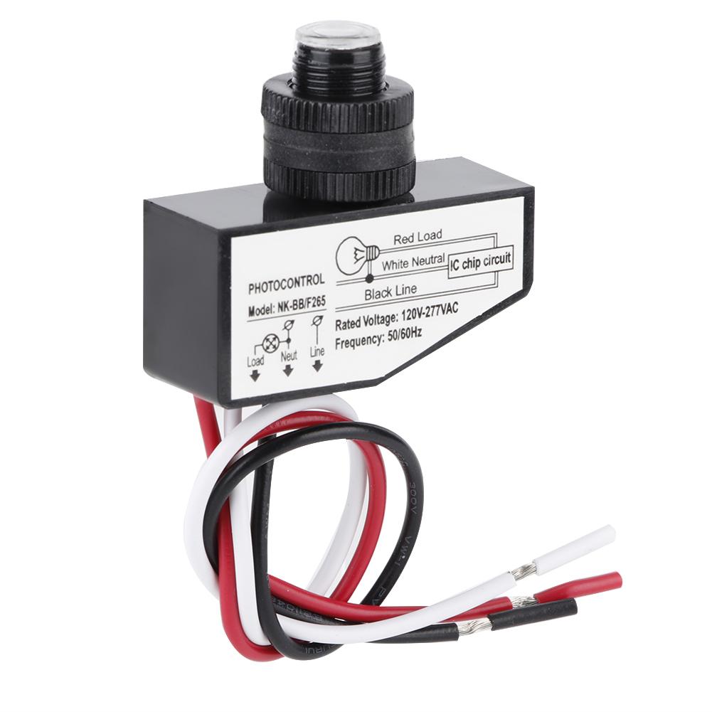 Фотоэлектрический выключатель высокой мощности, выключатель управления освещением для сада 120-277 В переменного тока 50/60 Гц