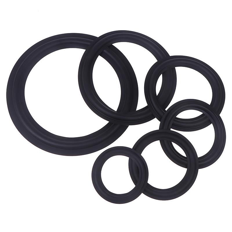 1Pc Black Speaker Rubber Repair 4/5/6.5/8/10Inch Suspension Surround Folding Ring Full Range Woofer Speaker Replacements