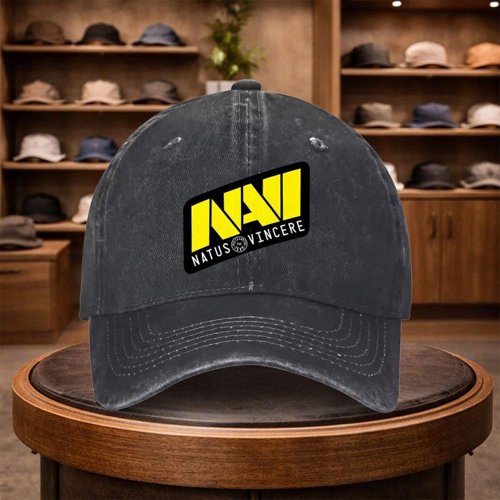 Печатаемая Бейсболка Natus Vincere Повседневная Кепка-Утка Стильная и Регулируемая для Использования на Открытом Воздухе Подходит для Путешествий И Пляжа