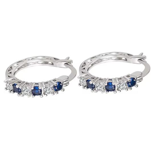 Серебряные серьги-кольца Yousheng для женщин, серьги-кольца с кубическим цирконием на День матери, годовщину, день рождения, подарки