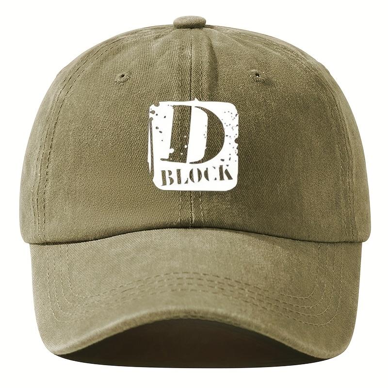 Retro Baseball Cap Curved Brim Hip-hop Hat Curved Brim Letter Print Washed Soft Top Baseball Cap Adjustable