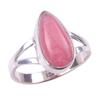 Кольцо из чистого серебра 925 пробы с натуральным родохрозитом ручной работы S.6 c6V83