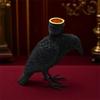 Halloween Black Crow Candlestick Ornaments Specter Festival Layout Decoration Props Resin Crafts Candlestick Ornaments