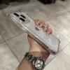 Прозрачный чехол с блестками и стразами для iPhone 17 16 15 14 13 12 11 Pro Max XS X XR 16PLUS 17AIR 16E Мягкий прозрачный силиконовый бампер