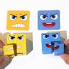 80Pcs Cards Face Change Expression Puzzle for Kid Building Blocks Montessori Cube Table Game Early Educational Toy Children Gift