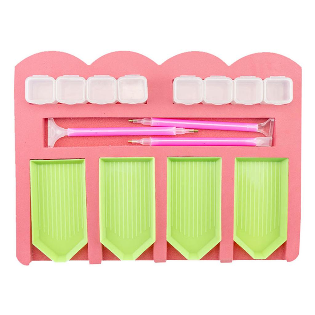 Multi-function Diamond Painting Tray Holder Drill Pen Diamond Box Organizer DIY Craft