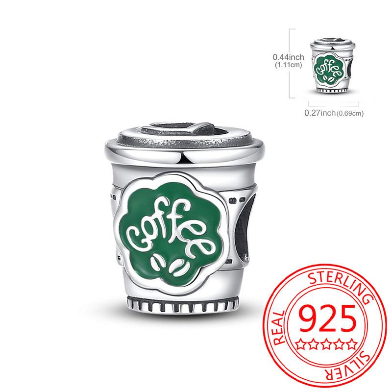 Delicious Food Copper Doughnut Cake Dessert Fruit Fine Wine Bead Pendant Fit Bracelet Necklac Boutique Jewelry Gift