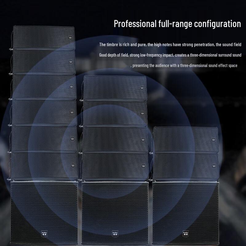 HuiDu LT-205 Dual 5-inch Passive Full-Range Line Array Speaker System