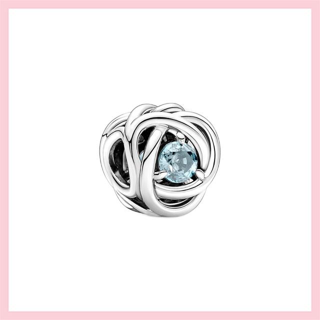 Бусины из стерлингового серебра 925 пробы с кубическим цирконием, подвески "Всевидящий глаз", подходят к оригинальному браслету, ювелирные изделия