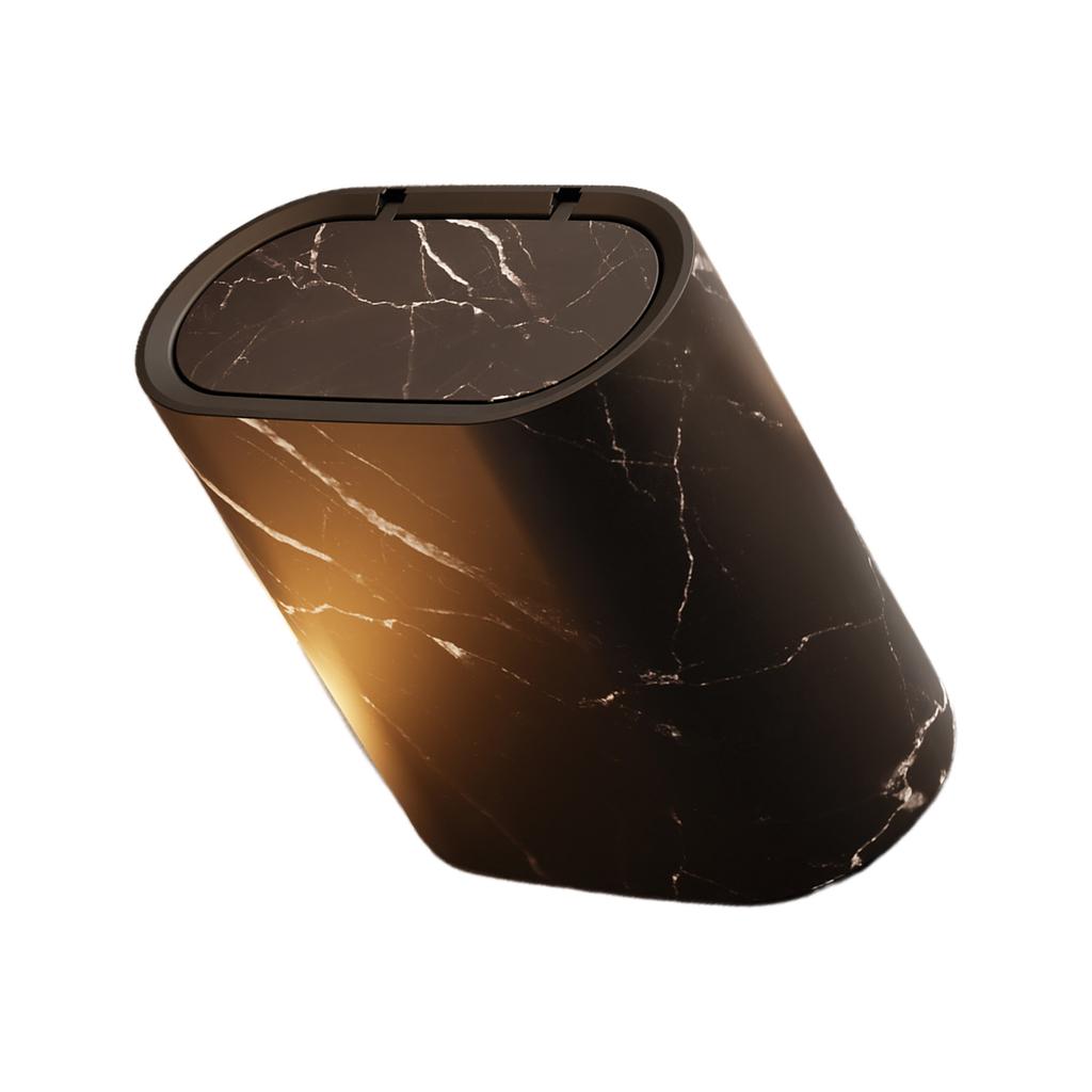 Small Trash Can With Concealed Lid Waste Bin Perfect For Tight Space In Bathroom Or Laundry Room Garbage Can