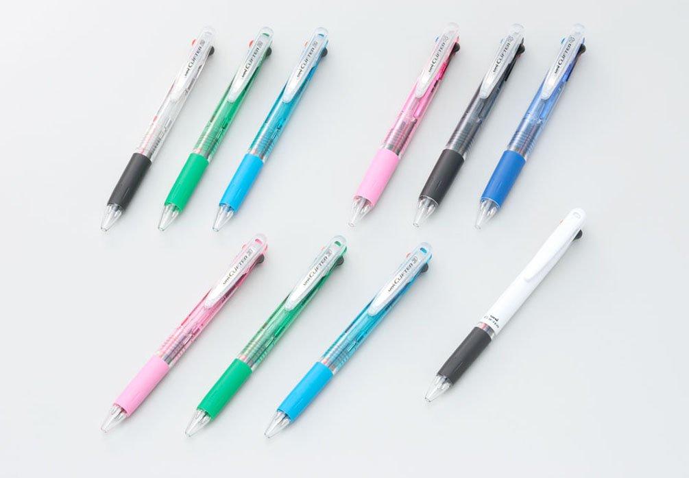 Шариковая ручка Mitsubishi Pencil 10 4-цветная, Clifter, 0,7 мм, Прозрачная, Ручки, SE4354.T