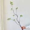 Yousheng 3 Pcs Faux Fall Leaves Stems Artificial Ficus Branches Fall Ficus Foliage for Vases Fall Table Centerpieces Farmhouse Decor