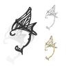 1 шт. серьги-клипсы в виде крыльев эльфа, украшающие внешний вид, винтажный металлический эльф-дракон