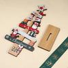 1pc Wooden Xmas Tree Ornaments Santa Claus Snowman 2025 Merry Christmas Home Decoration New Year Desktop Decor Navidad