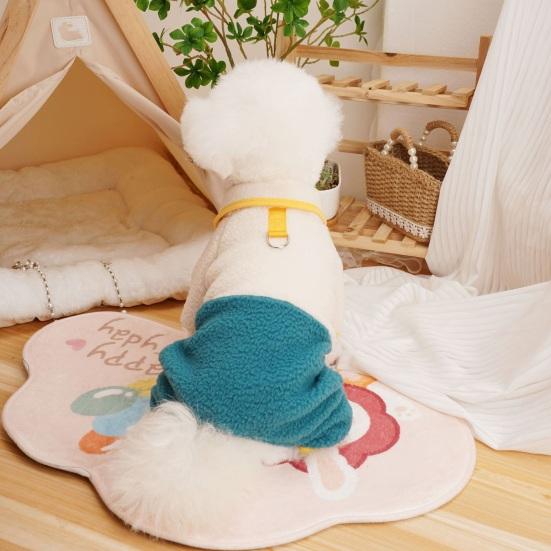 Комбинезон для домашних животных, зимний комбинезон для милой собаки, цветной комбинезон с четырьмя ногами, удобный теплый комбинезон для кошек, одежда для домашних животных