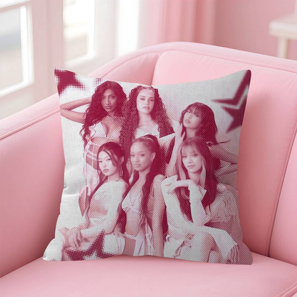 Kpop Hot Girl KKATSEYE Pillowcases Home Bedding Decorative Pillow Cover Wedding Super Soft Pillow Case