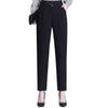 Autumn Wintern Commuting Wind Casual Korean Stytle Warm Women Pants Elastic High Waist Leisure Office Straight Trousers Ladies