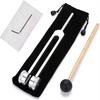 128 Hz Tuning Fork Metal Sound Vibration Tool for Relaxation And Body Awareness Easy to Use Tuning Fork with Mallet And Storage Pouch